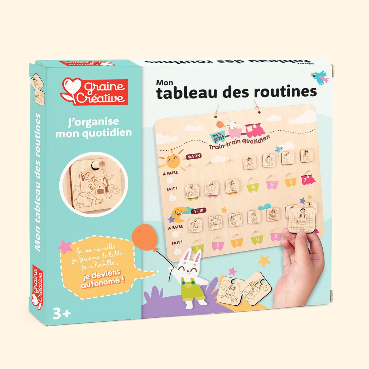 TABLEAU DES ROUTINES EN BOIS DÈS 3 ANS - Bébé Nido