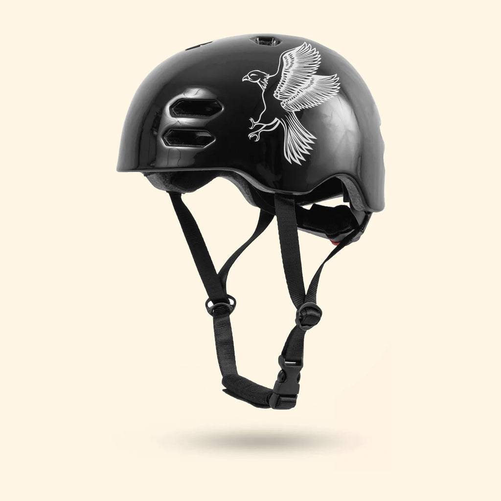 CASQUE DE VÉLO POUR ENFANT AVEC ANNEAU ROTATIF TAILLE S AIGLE BLANC - Bébé Nido