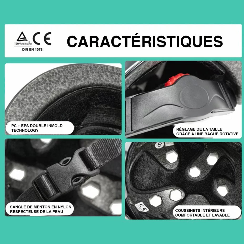 CASQUE DE VÉLO POUR ENFANT AVEC ANNEAU ROTATIF TAILLE S AIGLE ROUGE - Bébé Nido