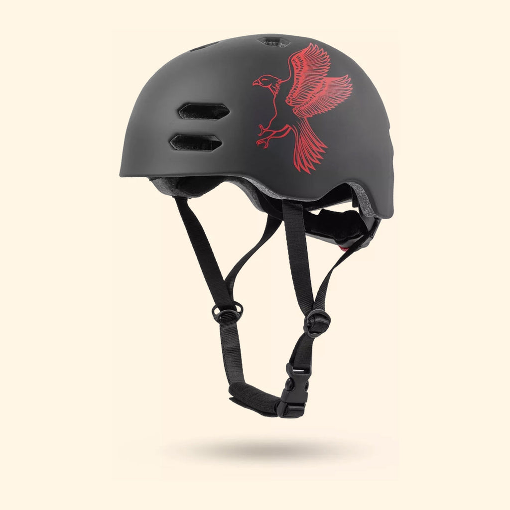 CASQUE DE VÉLO POUR ENFANT AVEC ANNEAU ROTATIF TAILLE S AIGLE ROUGE - Bébé Nido