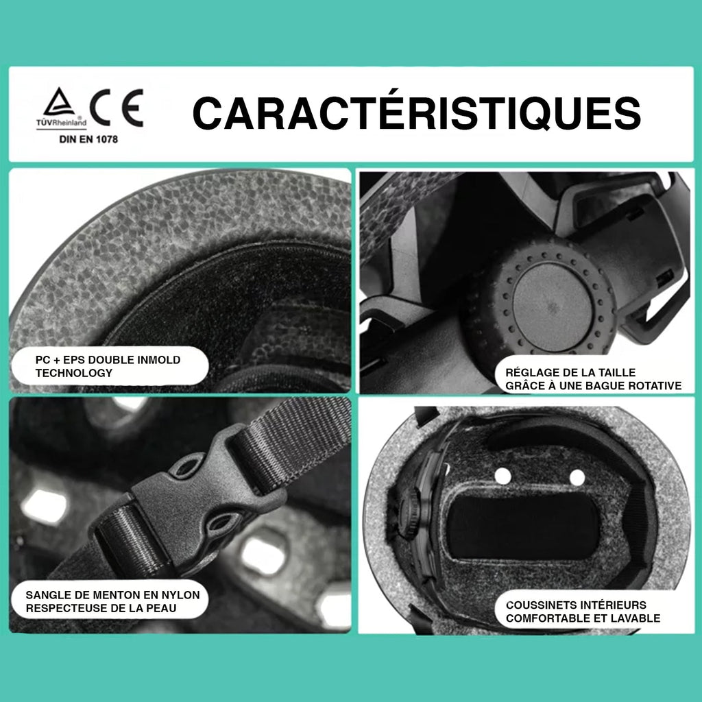 CASQUE DE VÉLO POUR ENFANT AVEC ANNEAU ROTATIF TAILLE XS AIGLE ROUGE - Bébé Nido