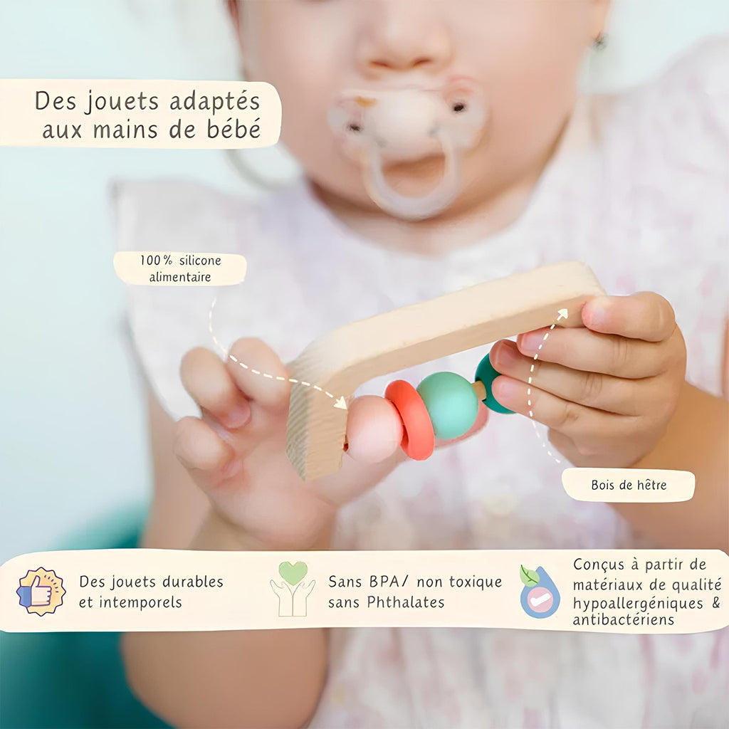 COFFRET D'ÉVEIL NAISSANCE 5 EN 1 ROSE - Bébé Nido