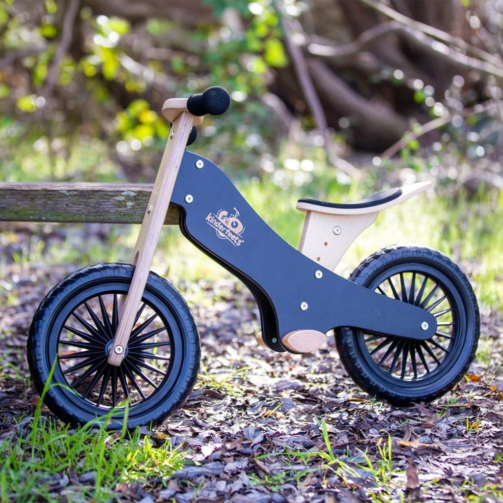 DRAISIENNE EN BOIS NATUREL NOIR DÈS 2 ANS - Bébé Nido