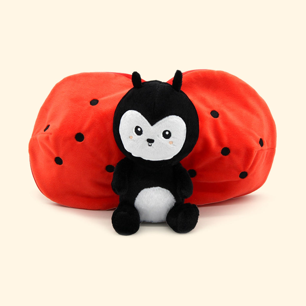 PELUCHE 2 EN 1 FLIPETZ COCCINELLE TOMATE - Bébé Nido