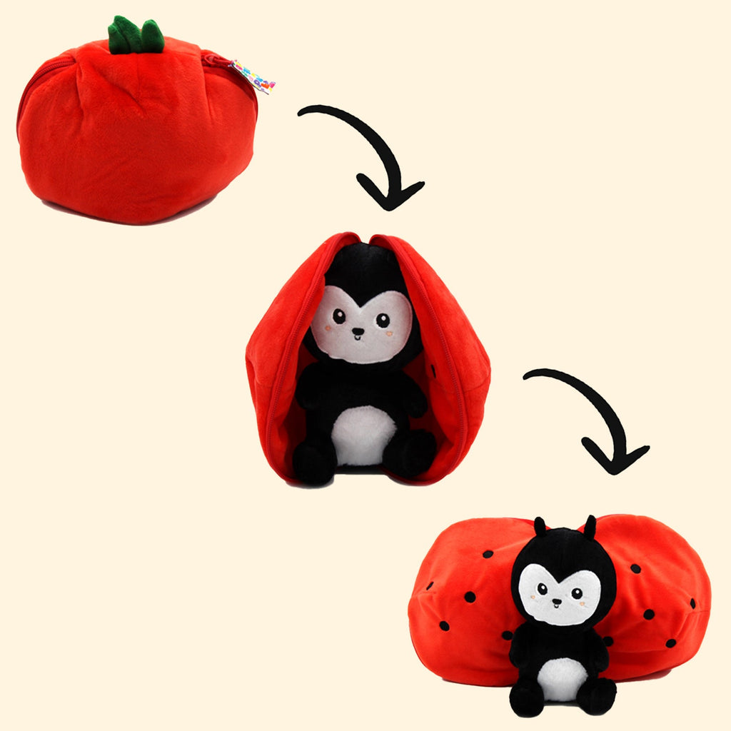 PELUCHE COCCINELLE TOMATE - Bébé Nido