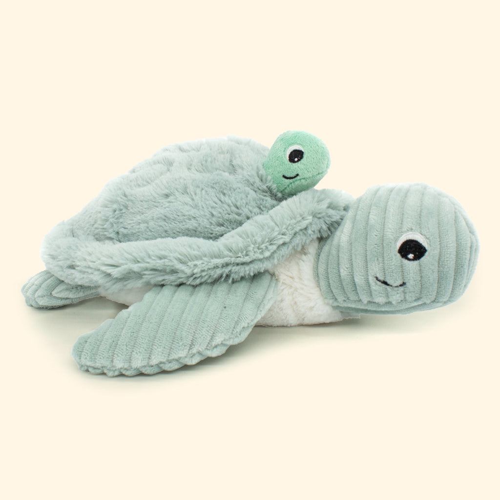 PELUCHE MAMAN TORTUE ET SON BÉBÉ MENTHE - Bébé Nido