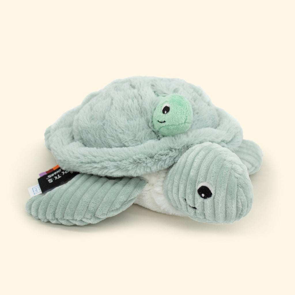 PELUCHE MAMAN TORTUE ET SON BÉBÉ MENTHE - Bébé Nido