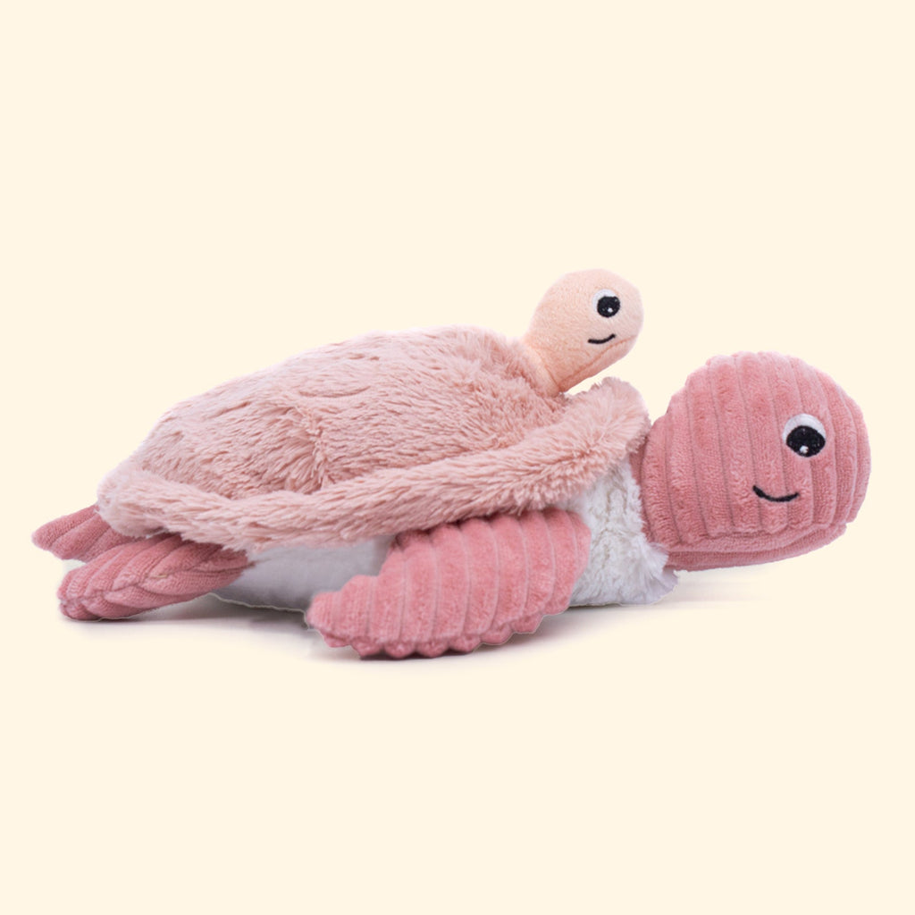 PELUCHE MAMAN TORTUE ET SON BÉBÉ ROSE - Bébé Nido