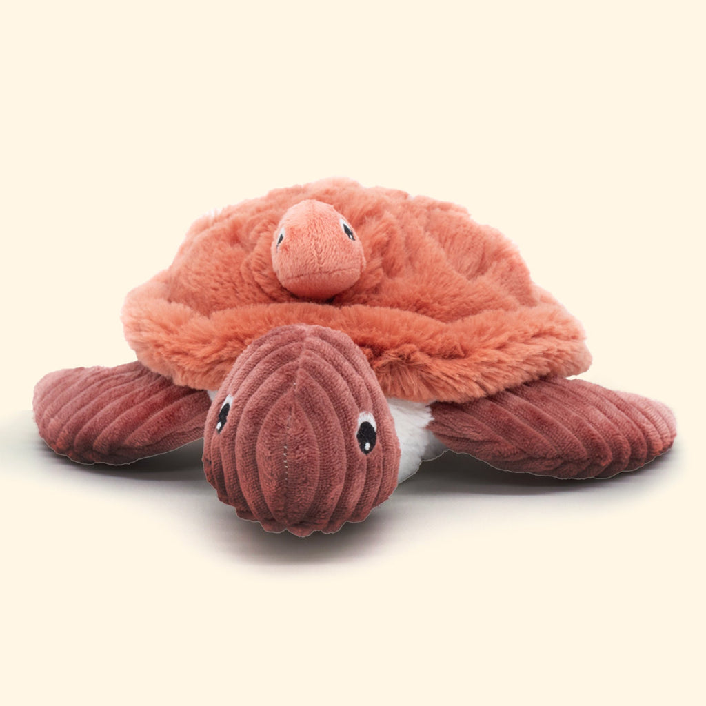 PELUCHE MAMAN TORTUE ET SON BÉBÉ TERRACOTTA - Bébé Nido