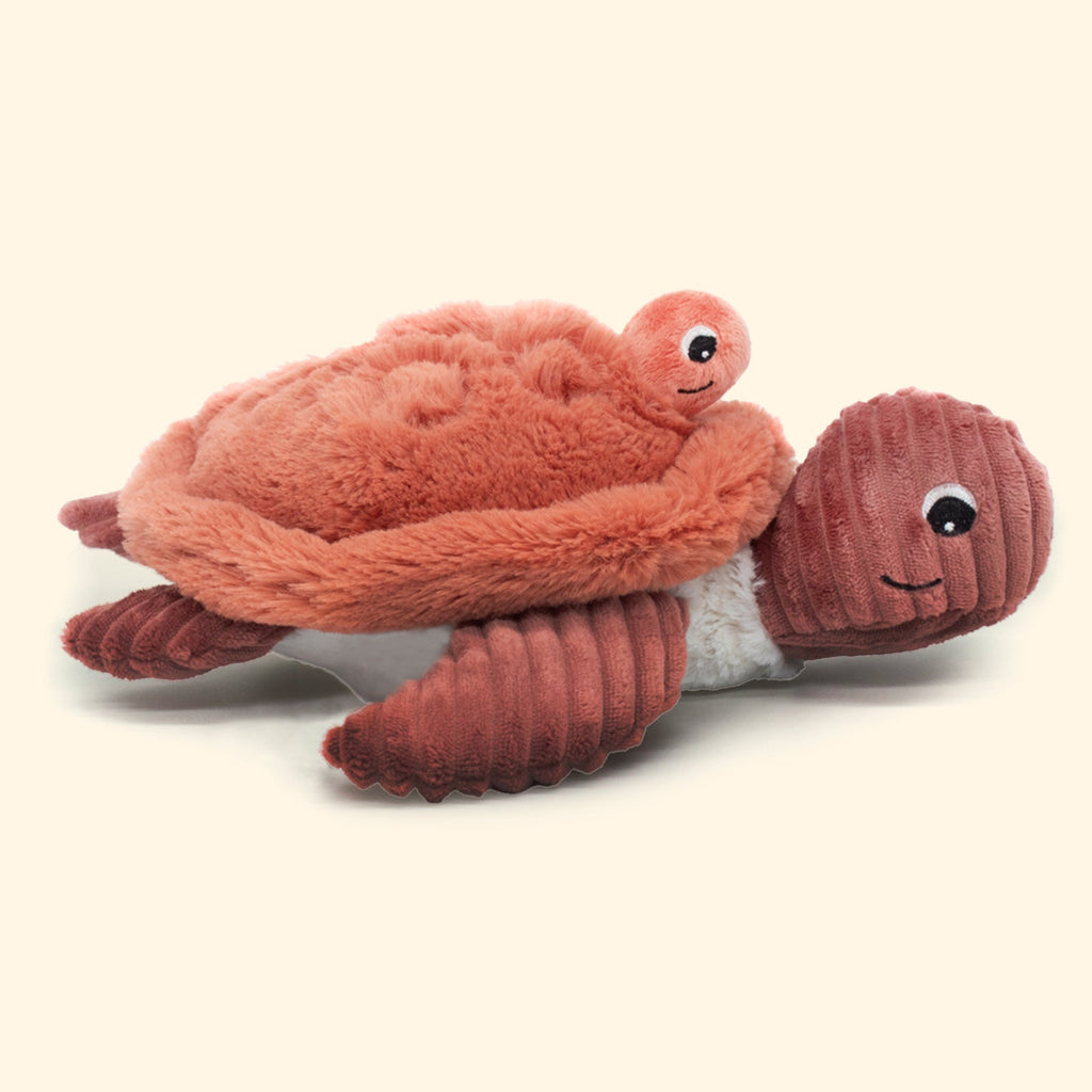 PELUCHE MAMAN TORTUE ET SON BÉBÉ TERRACOTTA - Bébé Nido