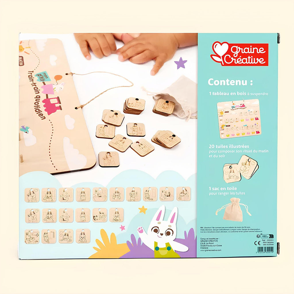 TABLEAU DES ROUTINES EN BOIS DÈS 3 ANS - Bébé Nido
